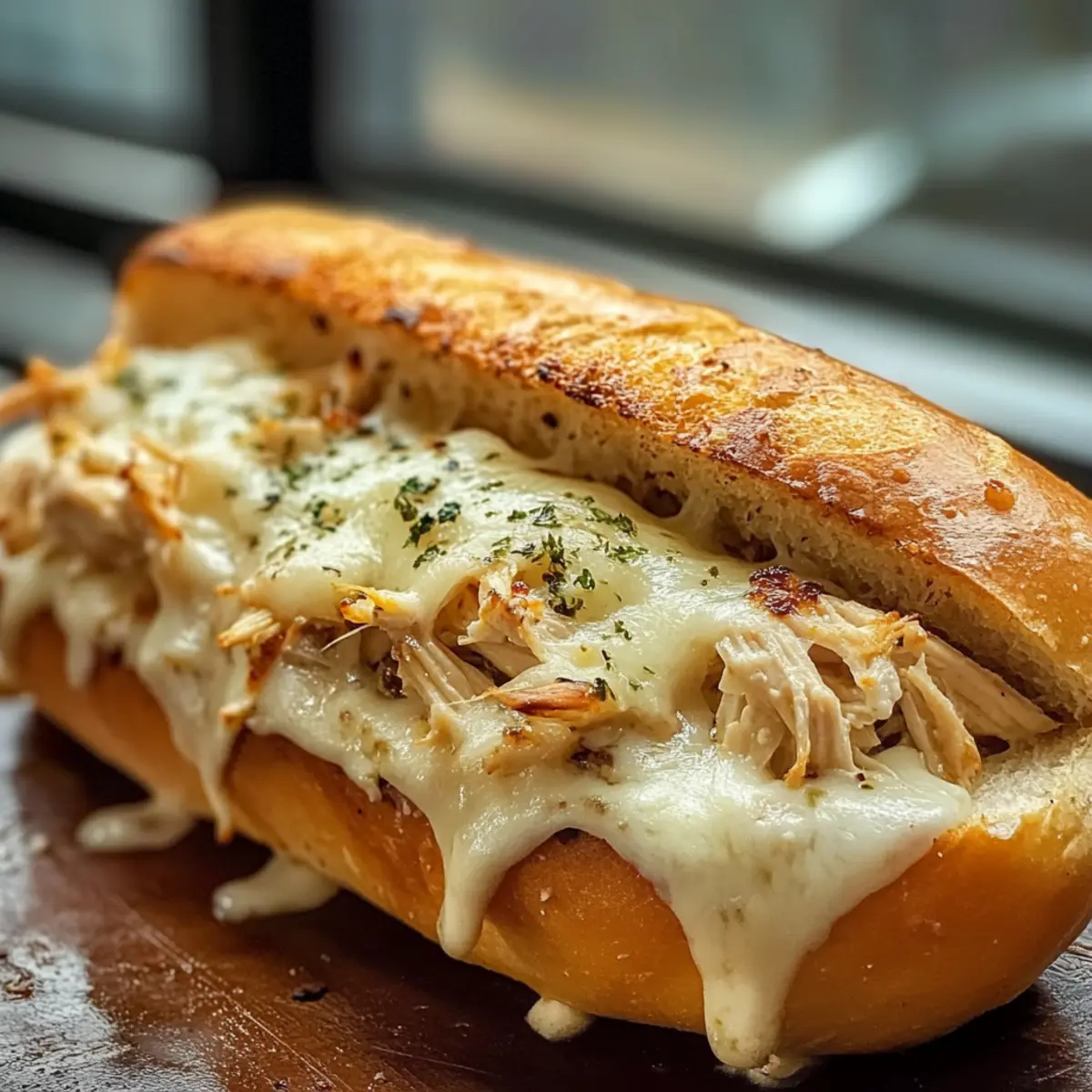 Käse-Hühnchen-Knoblauch