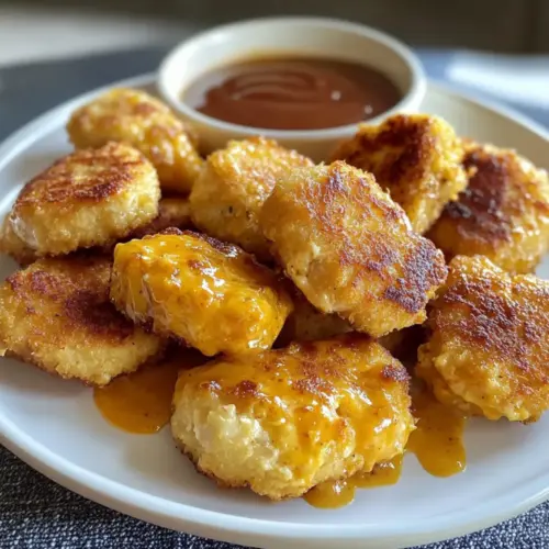 Gebratene Hähnchen-Nuggets
