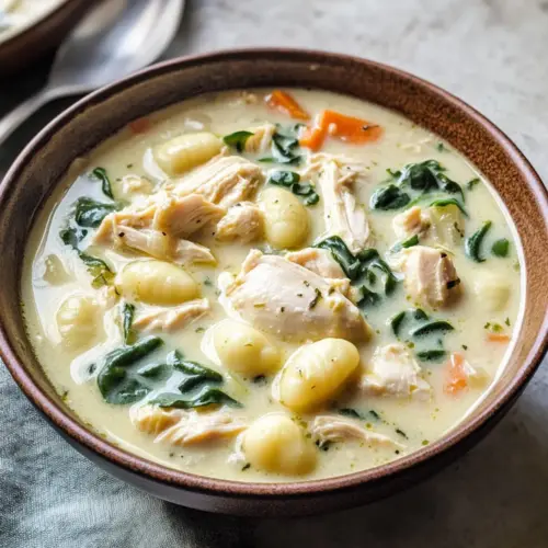 Hühnchen Gnocchi Suppe
