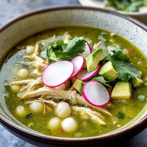 Hühnchen Pozole Verde