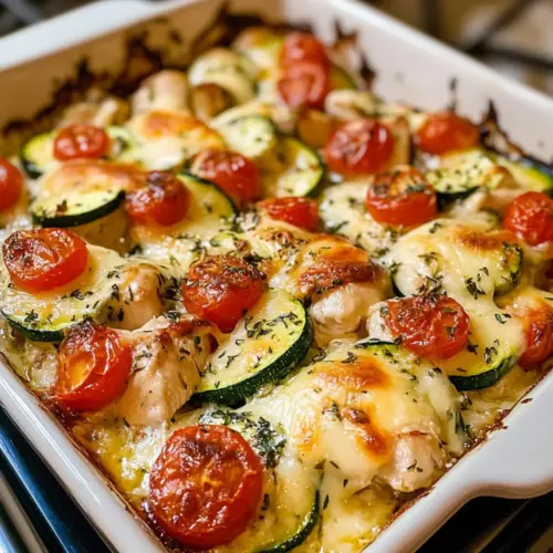 Hühnchen Zucchini Auflauf