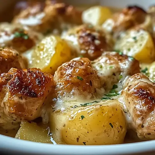 Hähnchen und Kartoffeln