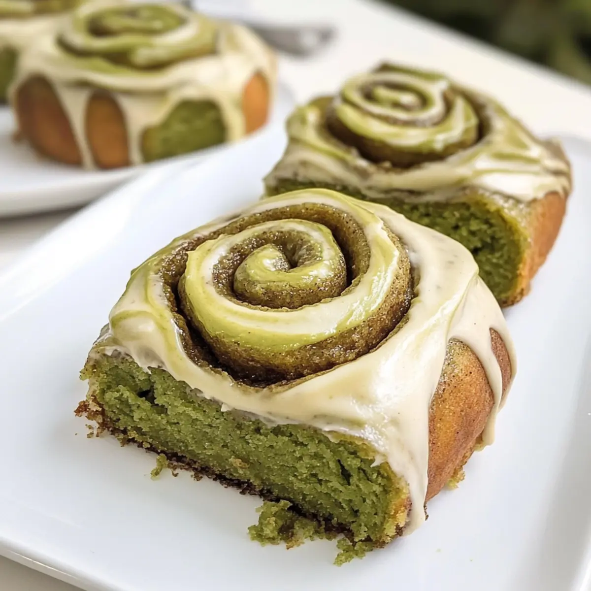 Matcha Zimtschnecken