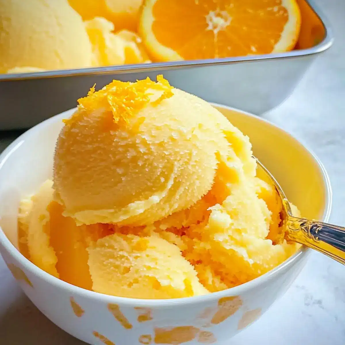 Orangensorbet