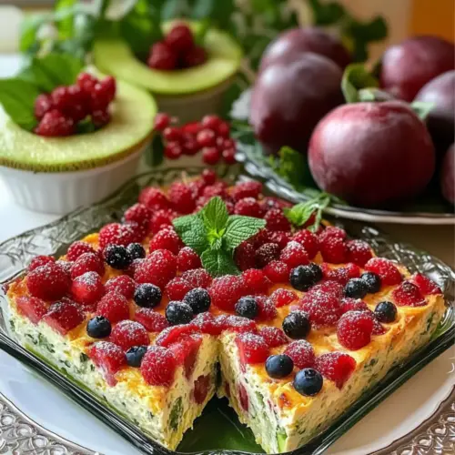 Beerenblütengelee-Kuchen