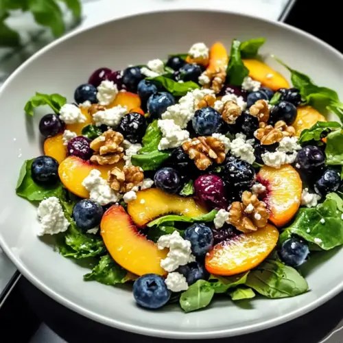 Blaubeere Pfirsich Feta