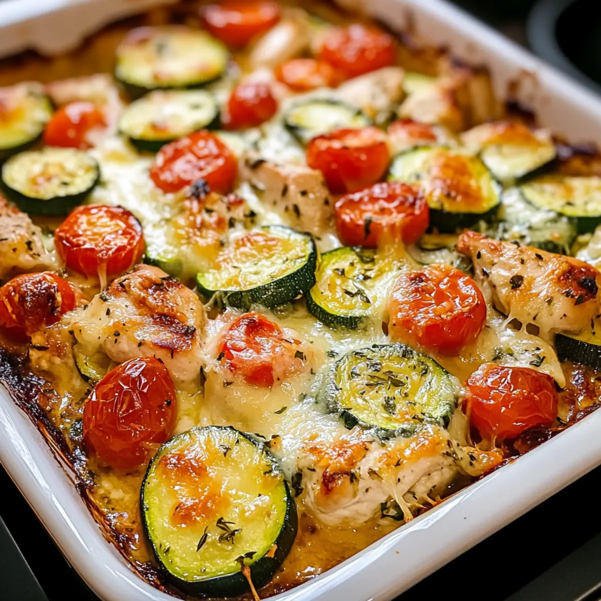 Hühnchen Zucchini Auflauf