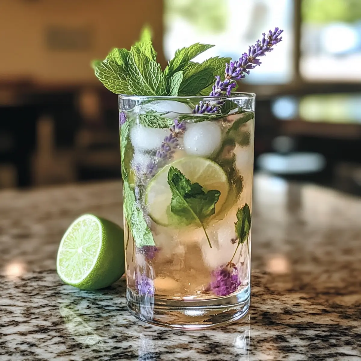 Lavendel Mojito Mocktail