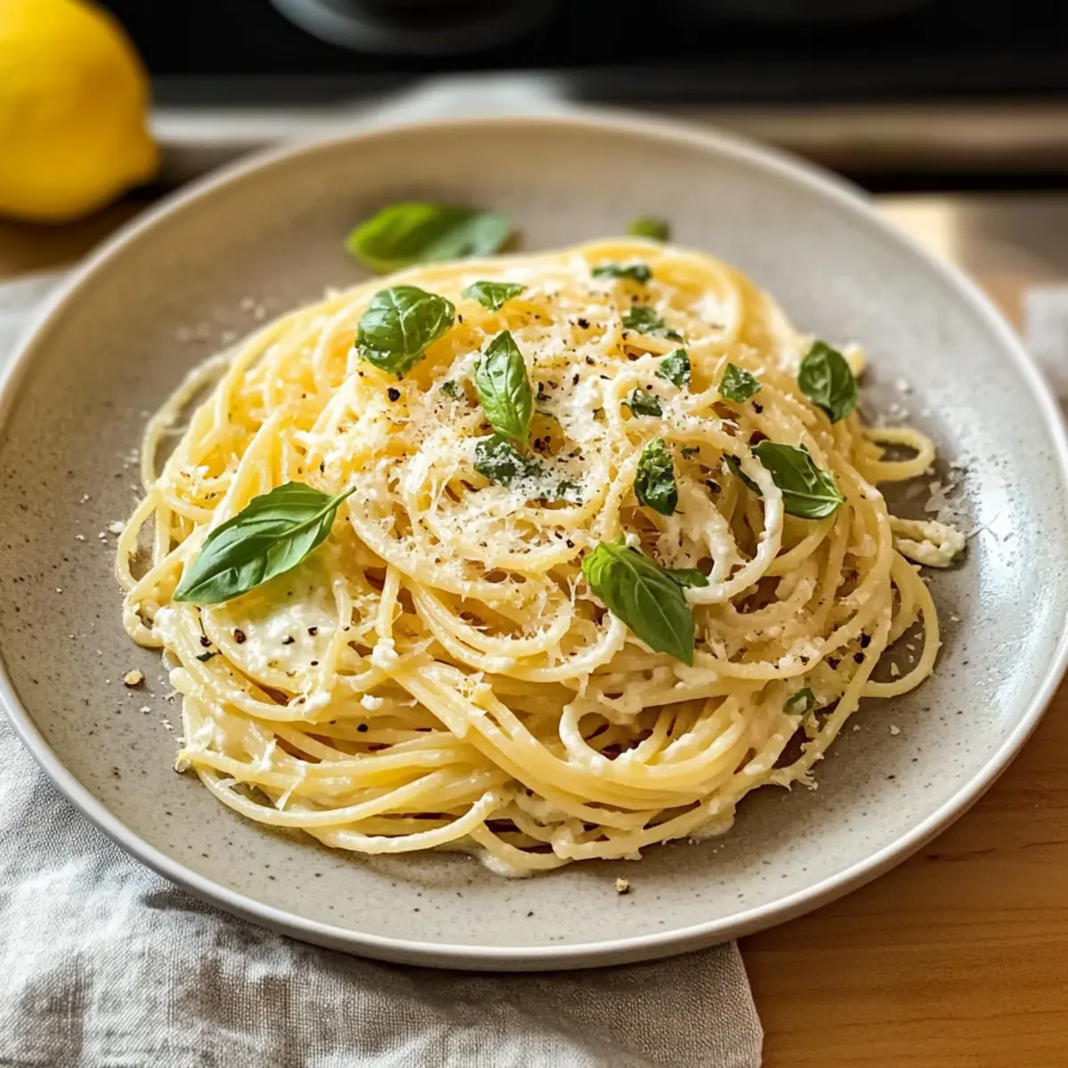 Zitronen-Ricotta-Pasta