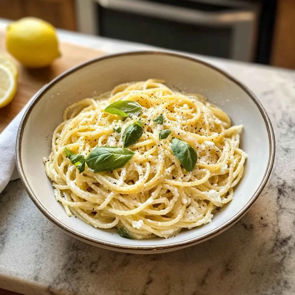 Zitronen-Ricotta-Pasta