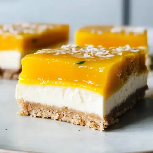Mango-Käsekuchen-Riegel