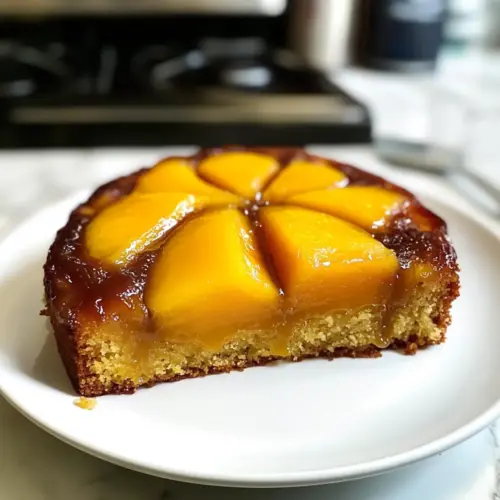 Mango-Umgekehrter Kuchen