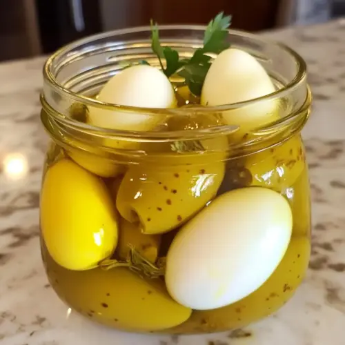 Paprika-Eingelegte Eier