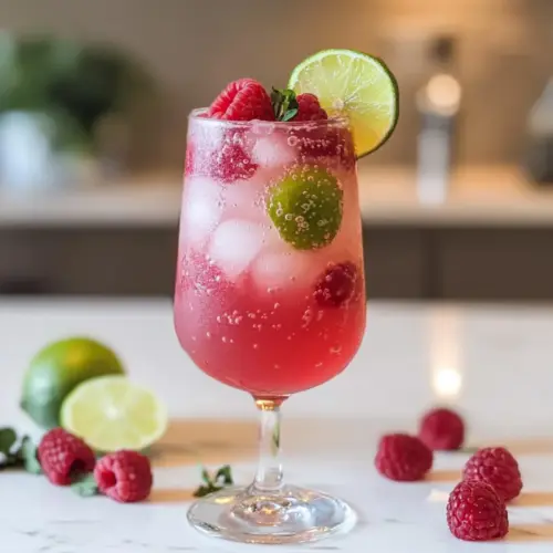 Himbeer-Limetten-Fizz