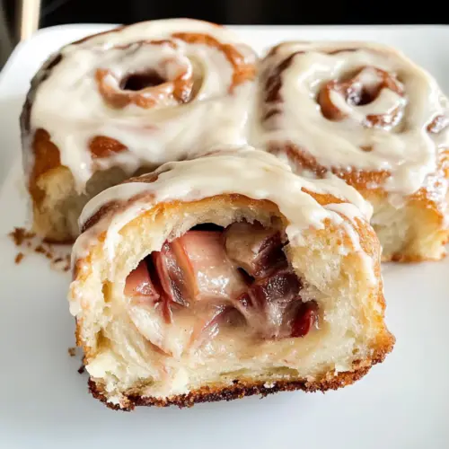 Rhabarber Klebrige Brötchen