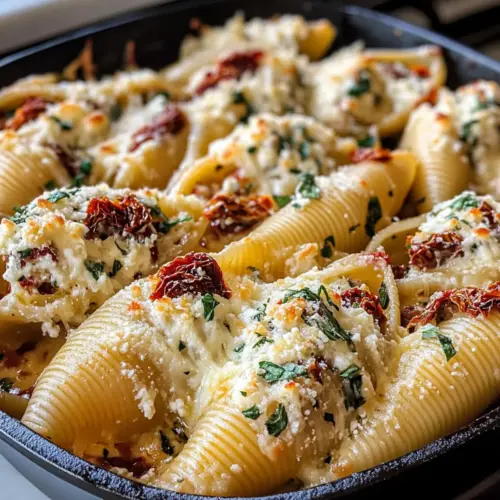 Tomaten- und Ricotta gefüllte Muscheln