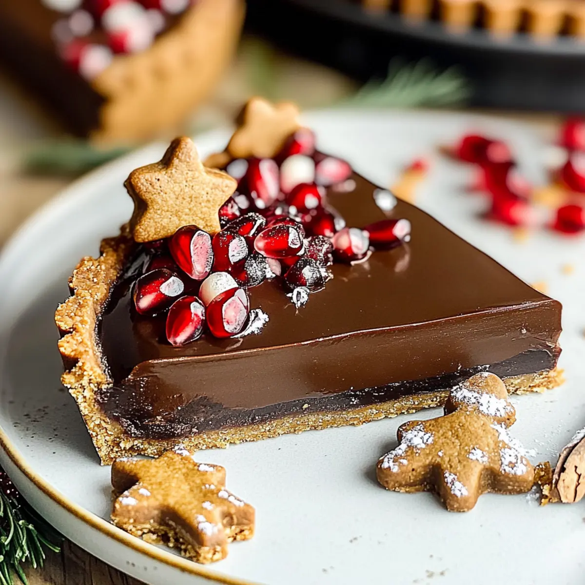 Lebkuchen-Schokoladentarte