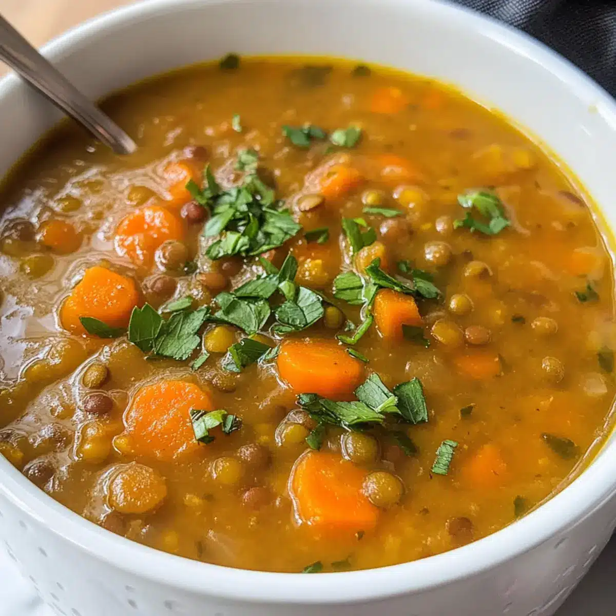 Karotten- und Linsensuppe