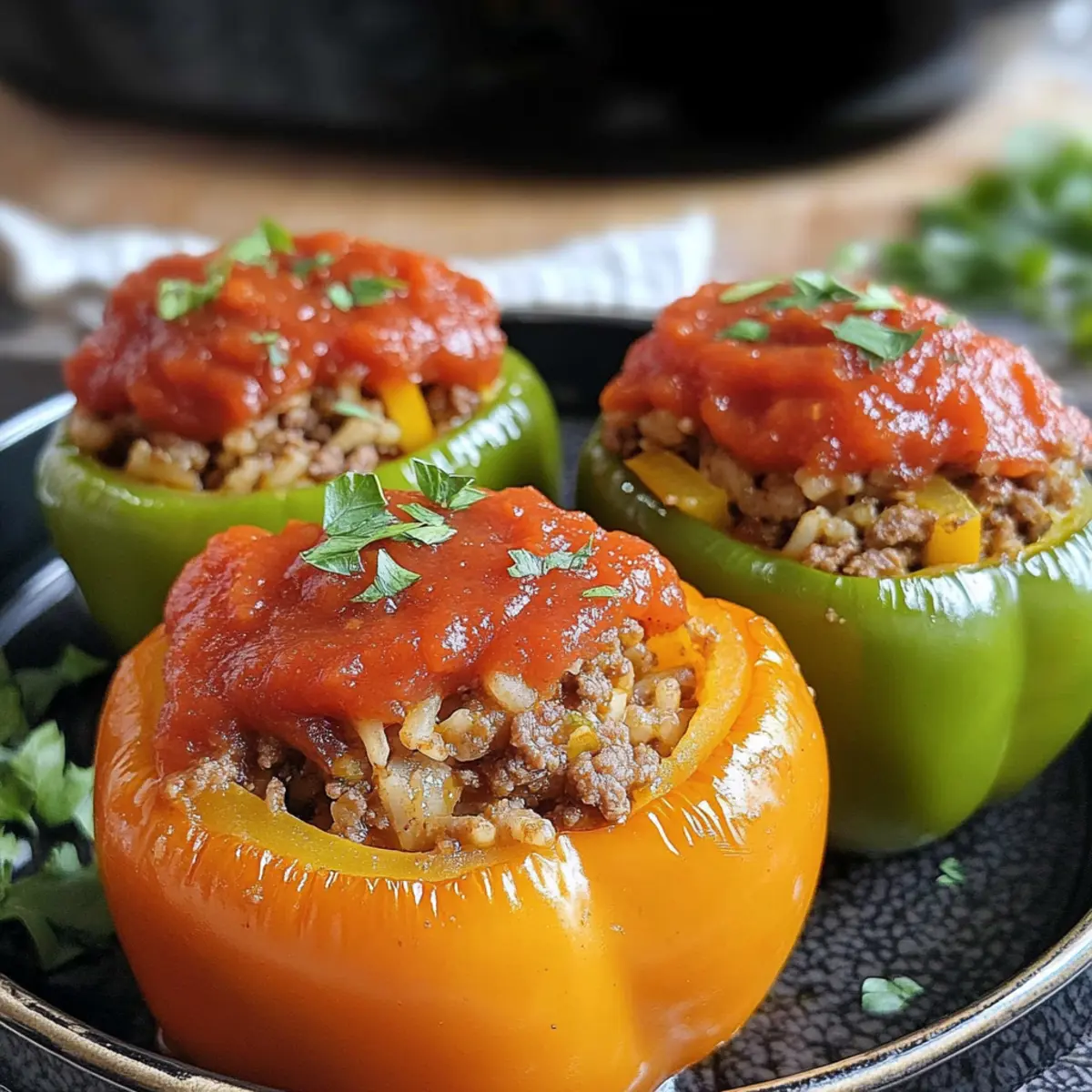 Crock Pot Gefüllte Paprika