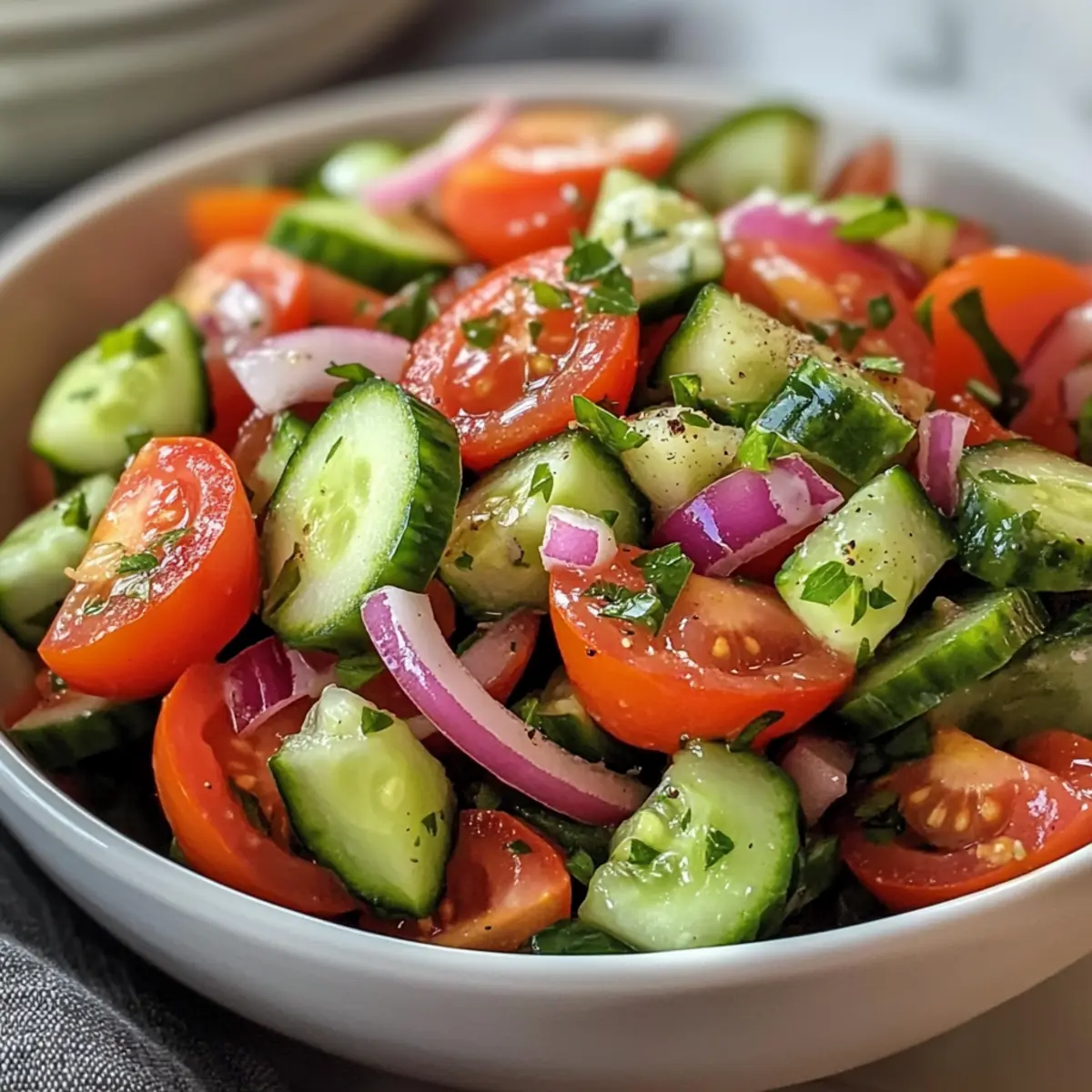 Gurken-Tomatensalat
