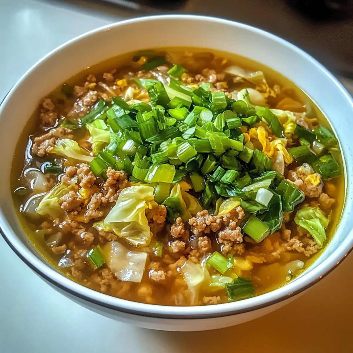 Eierrolle Suppe