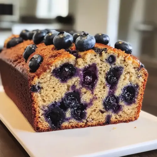 Glutenfreies Blaubeer-Bananenbrot
