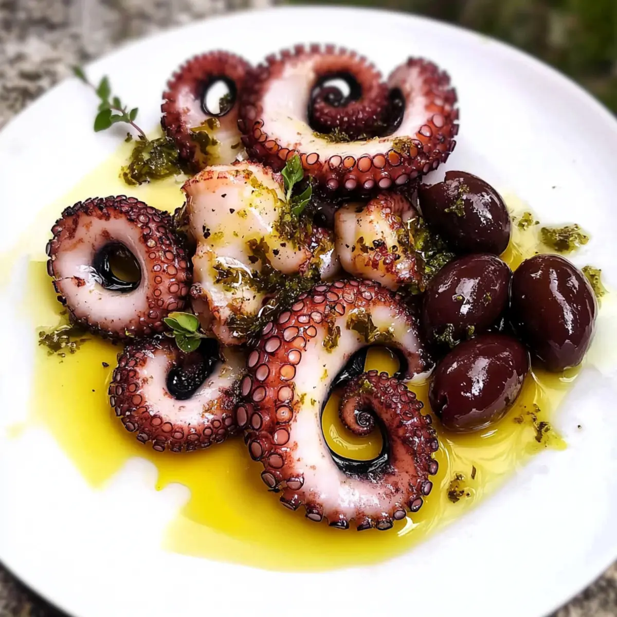 Griechischer marinierter Oktopus