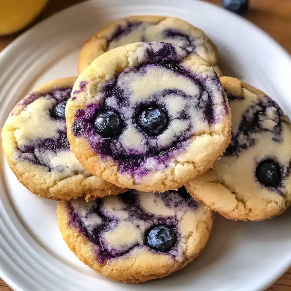 Zitronen-Blaubeer-Käsekuchen-Kekse