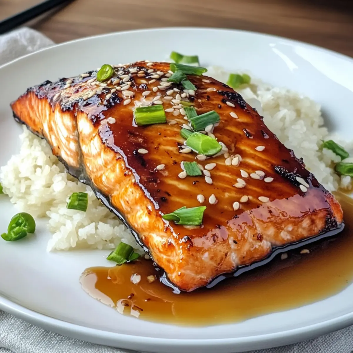 Orangen-Teriyaki-Lachs