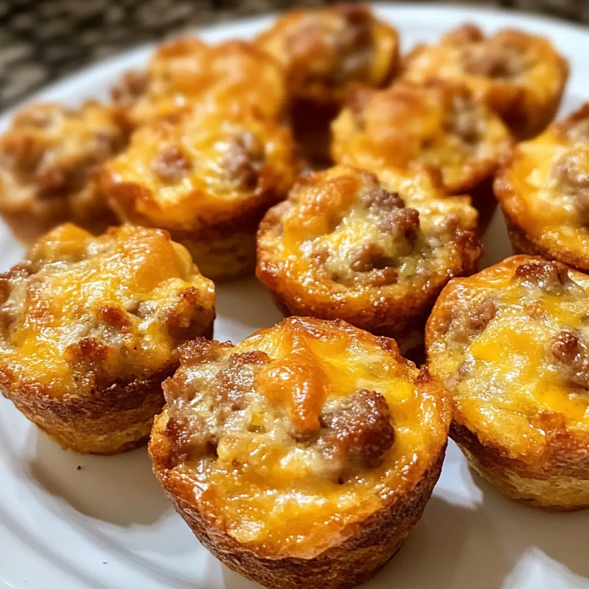 Pfannkuchen-Würstchen Mini-Muffins