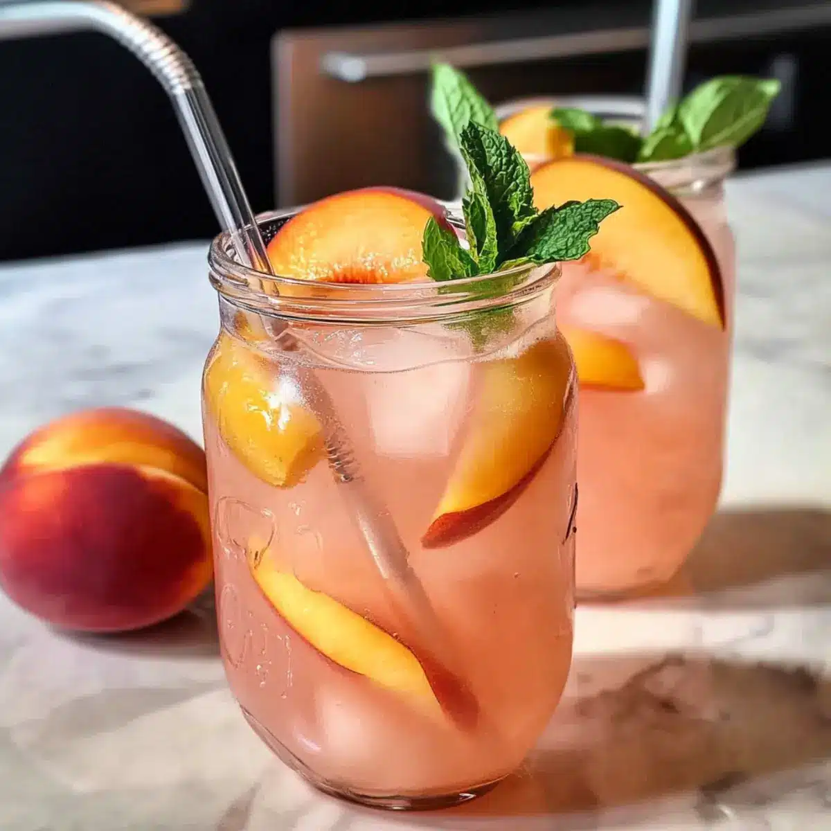 Pfirsich-Limonade