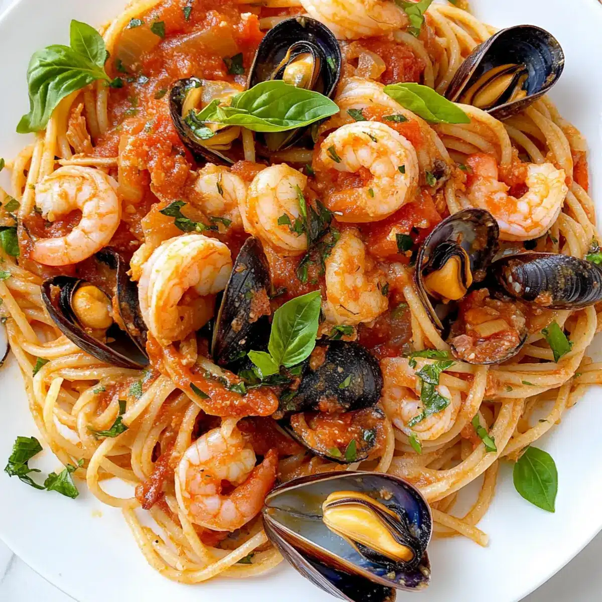 Meeresfrüchte-Spaghetti