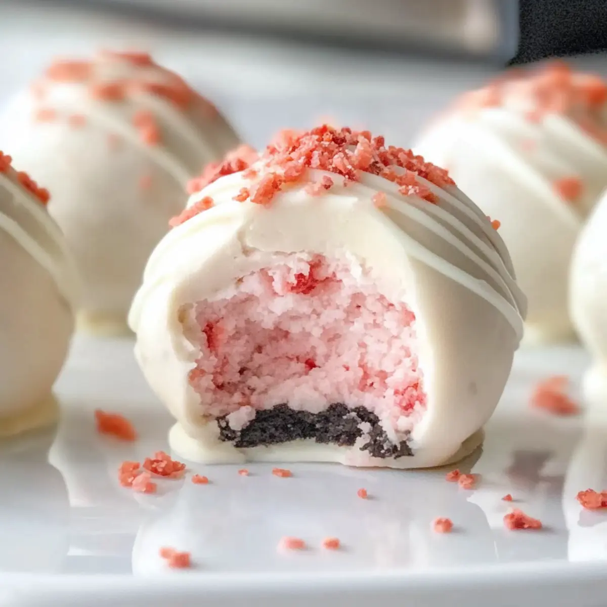 Erdbeer-Käsekuchen Oreo-Trüffel