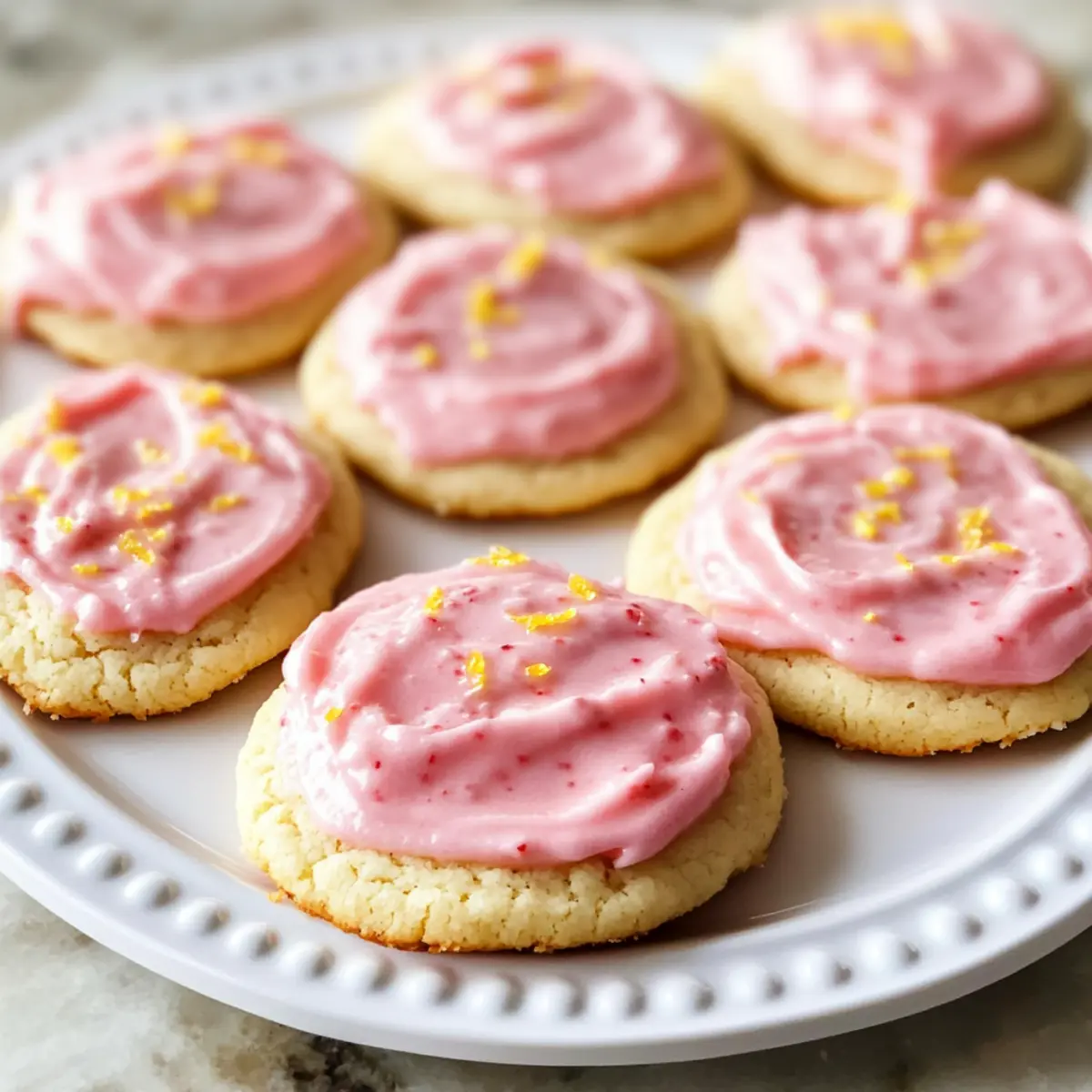 Erdbeer-Zitronen-Limonade-Zucker-Kekse