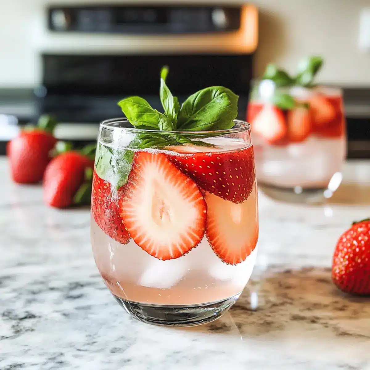 Erdbeer-Mocktail-Spritzer