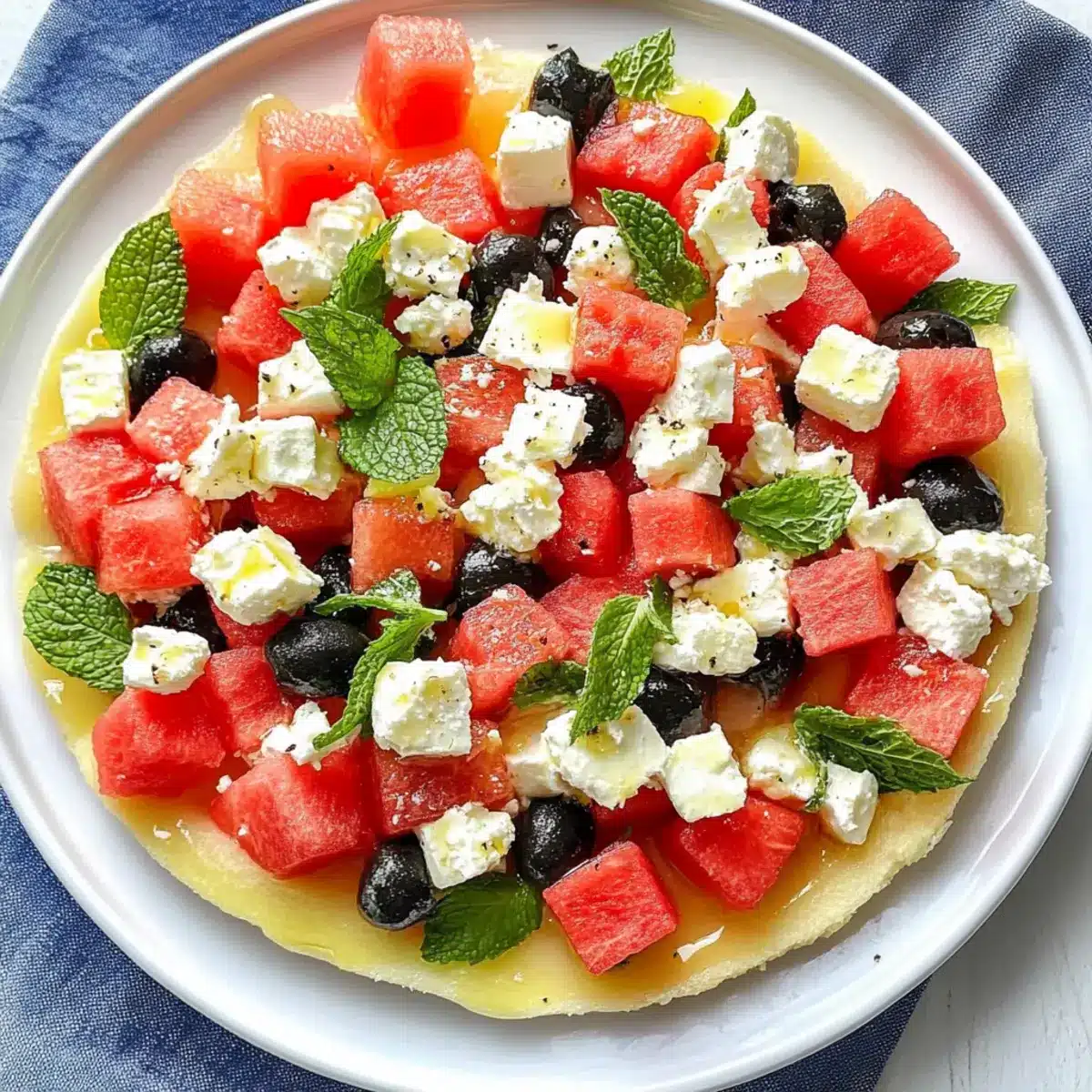 Sommer Dessert Pizza