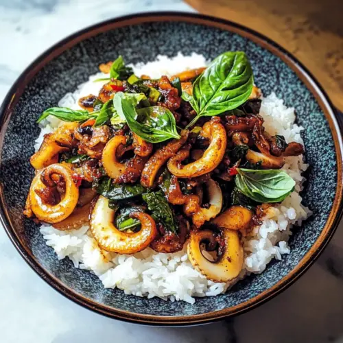 Thai-Basilikum-Calamari