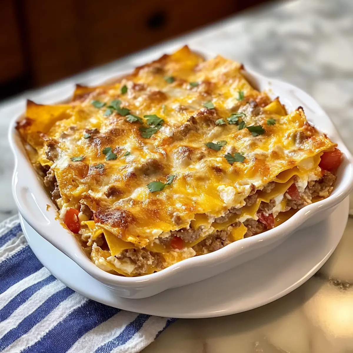 Tortilla Frühstücksauflauf