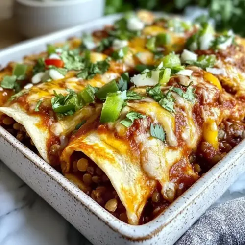 Vegane Enchiladas mit Linsen