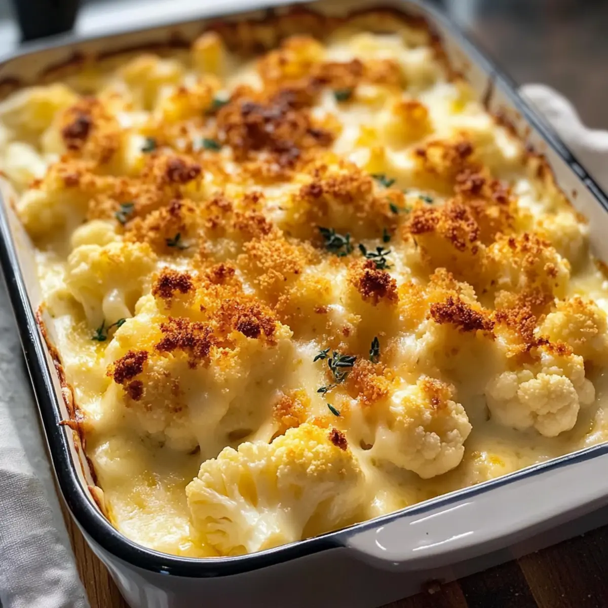 Käse Blumenkohl Auflauf