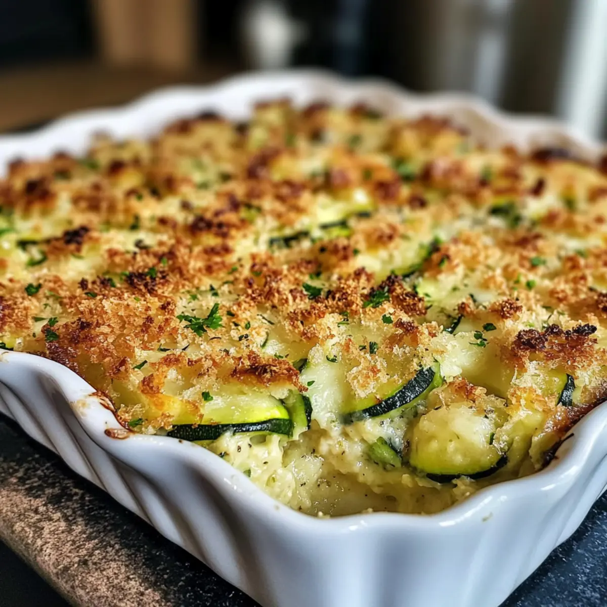 Käseauflauf mit Zucchini