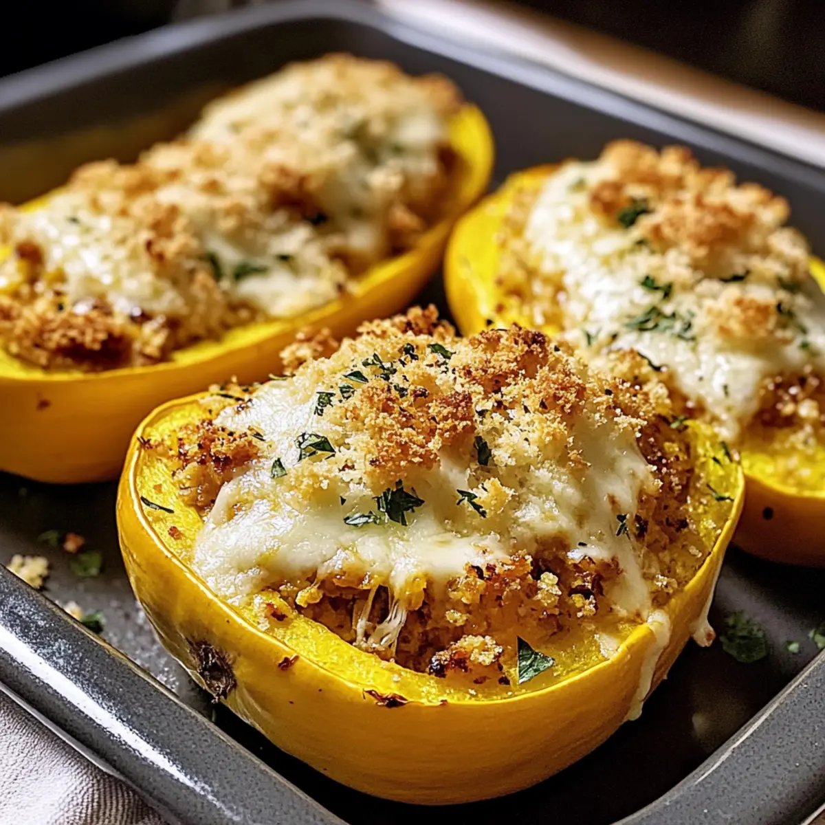 Käsegefüllte gelbe Zucchini