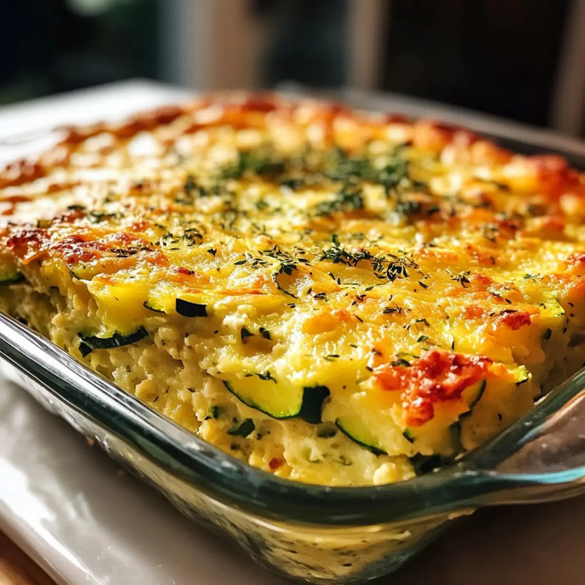 Cremiger Zucchini Auflauf