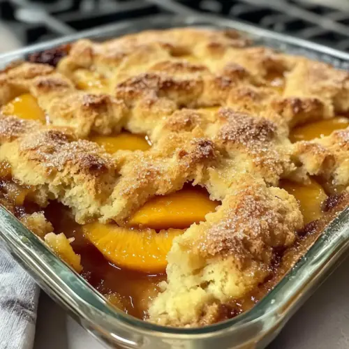 Frischer Pfirsich-Cobbler