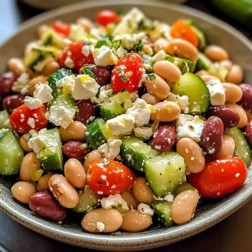 Griechischer Bohnensalat