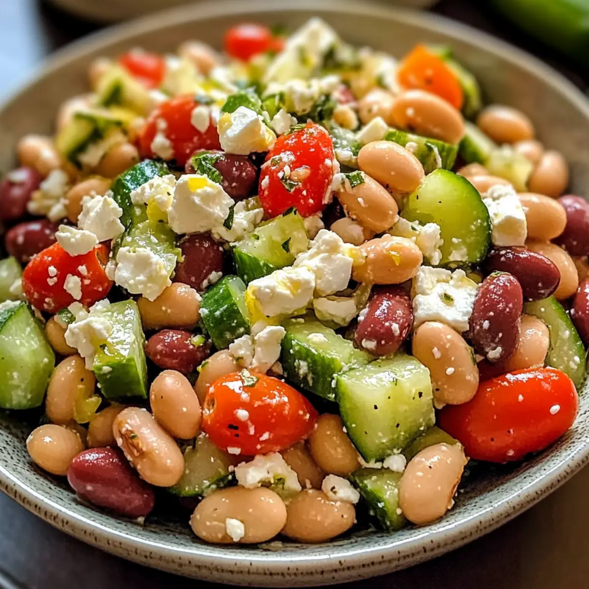 Griechischer Bohnensalat