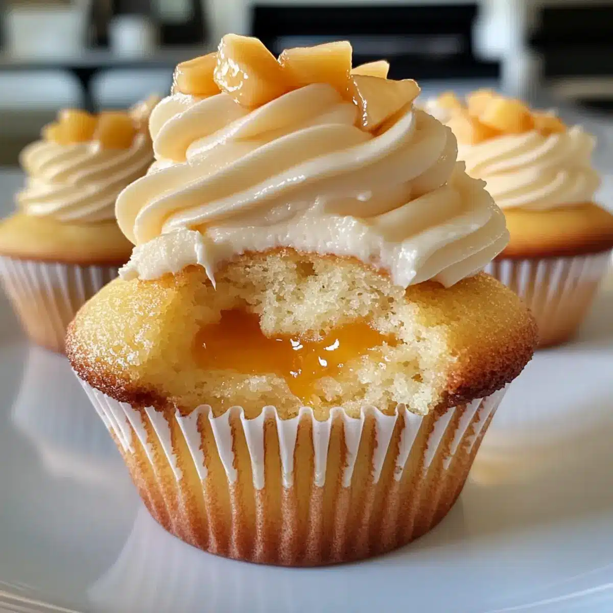 Honig-Pfirsich-Frischkäse-Muffins