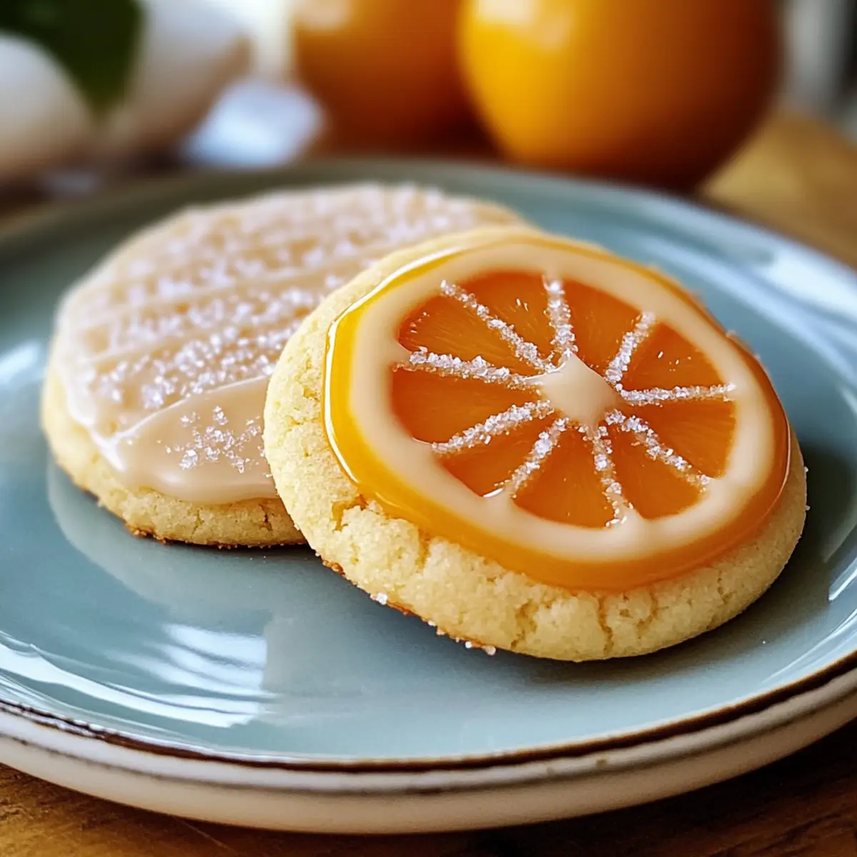 Orange Zuckerplätzchen