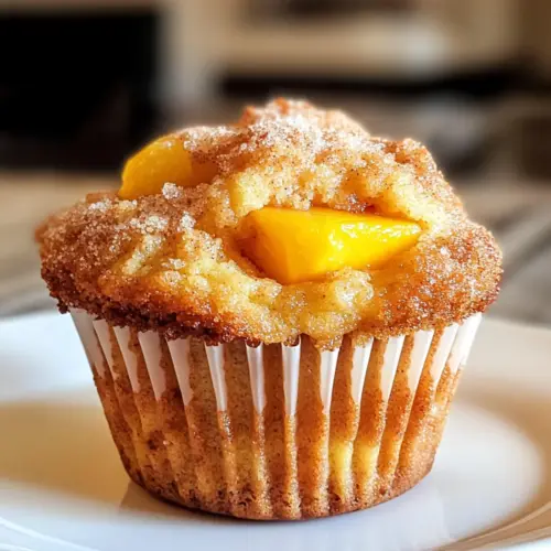 Pfirsich-Cobbler-Muffins