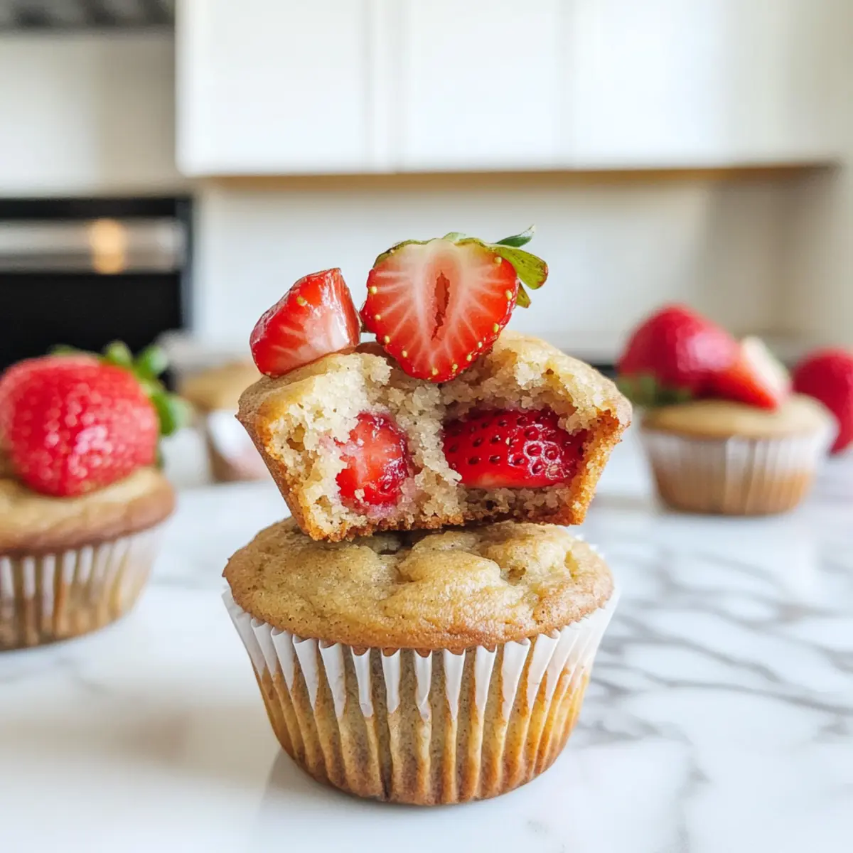 Erdbeer-Bananen-Muffin